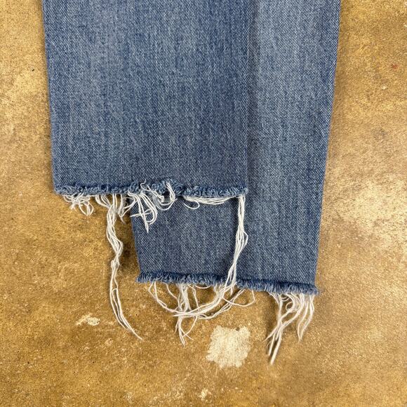 Free‎ People We The Free Distressed Raw Hem Jeans Women’s Size 28 Light Wash - Picture 8 of 15